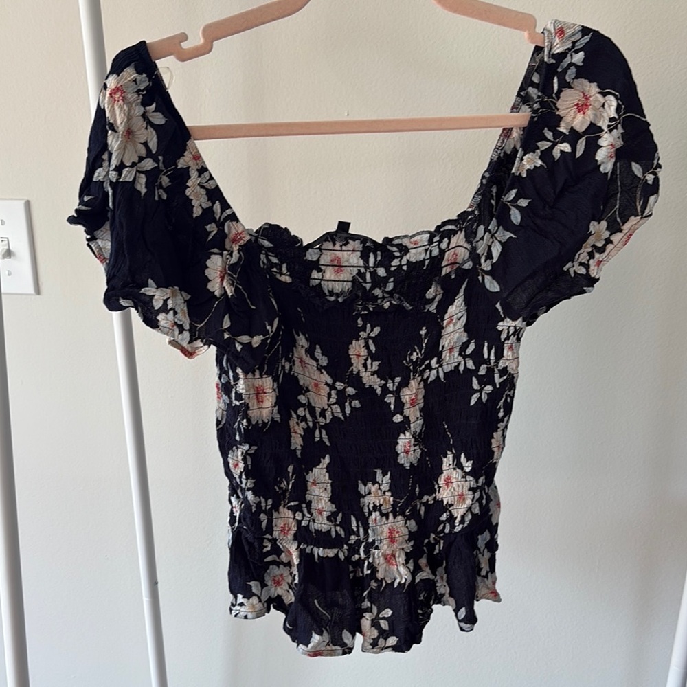 Ash & Violet Ceylan Smocked Peplum Top
